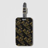 90ste verjaardag bagagelabel (Voorkant (verticaal))