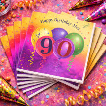 90ste verjaardag Ballon Confetti Feest