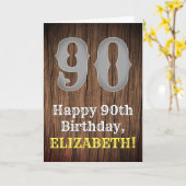 90ste verjaardag: Country Western geïnspireerd uit Kaart (Gele Bloem)