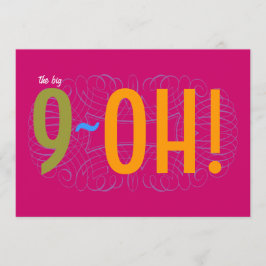 90ste verjaardag - de Grote 9-OH! Kaart