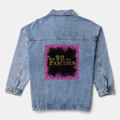 90ste verjaardag  denim jacket (Achterkant)
