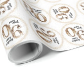 90ste verjaardag Elegant Feest Cadeaupapier (Rol Hoek)