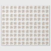 90ste verjaardag Elegant Feest Cadeaupapier (Vlak)