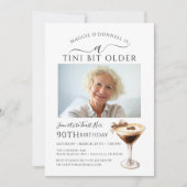 90ste verjaardag foto Espresso Martini Kaart (Voorkant)