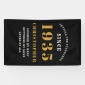 90ste verjaardag Geboren in 1935 Naam toevoegen Bl Spandoek (Horizontaal)