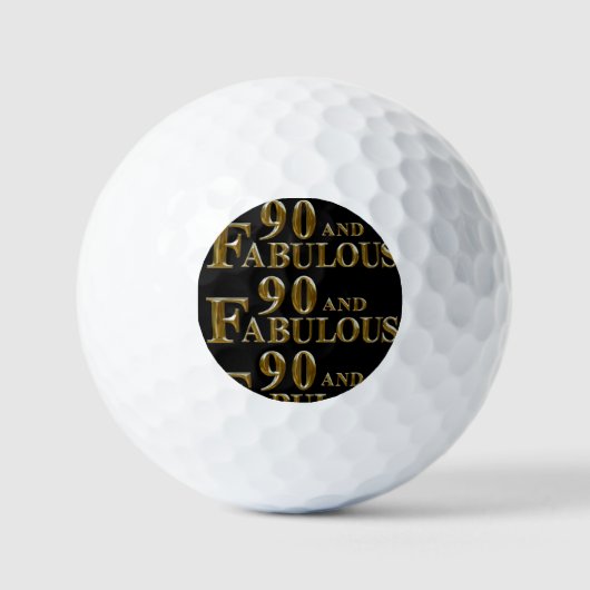 90ste verjaardag  golfballen (Voorkant)