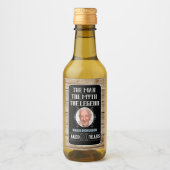 90ste verjaardag Het Man, de mythe, de Legende Wijn Etiket (Voorkant)
