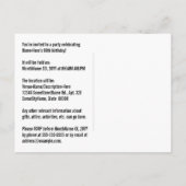 90ste verjaardag - Leuk vuurwerk, regenbooglook "9 Briefkaart (Achterkant)