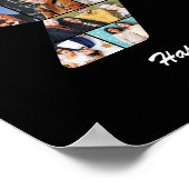 90ste verjaardag Nummer 90 Foto Collage Cadeau Poster (Hoek)