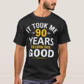 90ste verjaardag ontwerp kostte me 90 jaar 90 jaar t-shirt (Voorkant)