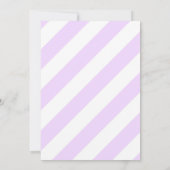 90ste verjaardag - Paarse strepen gouden ballonnen Kaart (Achterkant)