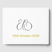 90ste verjaardag Persoonlijke 3 Foto Momento Verja Gastenboek (Achterkant)