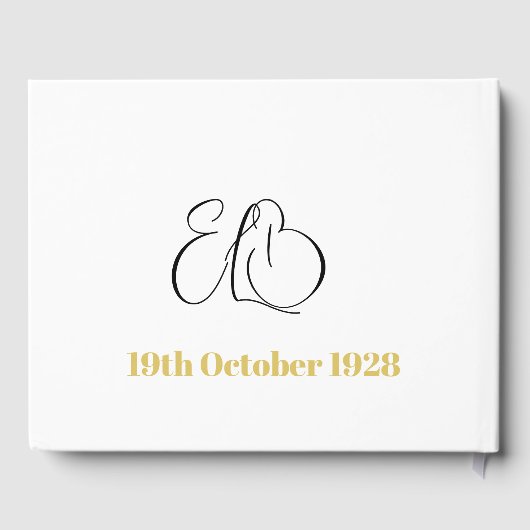 90ste verjaardag Persoonlijke 3 Foto Momento Verja Gastenboek (Achterkant)