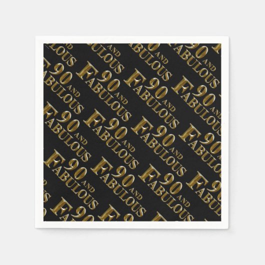 90ste verjaardag  servet (Voorkant)