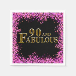 90ste verjaardag  servet