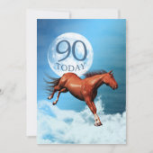 90ste verjaardag Spirit Horse Party uitnodiging (Voorkant)