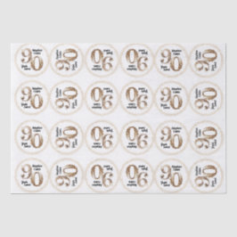 90ste verjaardag Tissue Paper Tissuepapier