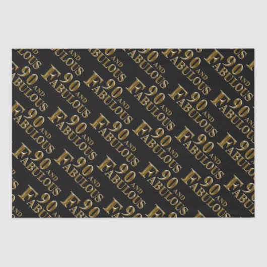 90ste verjaardag tissuepapier (Voorkant)