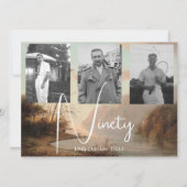 90ste verjaardag Tropische Foto Uitnodiging (Voorkant)