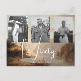 90ste verjaardag Tropische Foto Uitnodiging