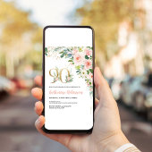 90ste verjaardag uitnodiging voor haar volwassen v