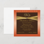 90ste verjaardag van de uitnodigingen van de Elega (Voorkant / Achterkant)