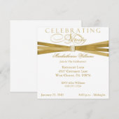 90ste verjaardag van de uitnodigingen van de Elega (Voorkant / Achterkant)