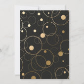 90ste verjaardag voor haar gouden Sparkle Black ve Kaart (Achterkant)