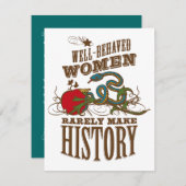 90ste verjaardag - Wilde vrouw maakt geschiedenis Kaart (Voorkant / Achterkant)