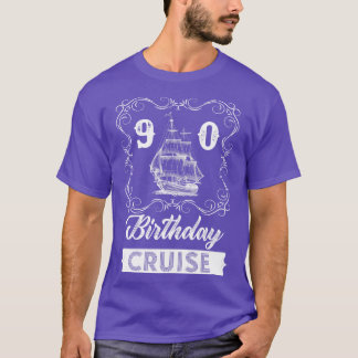  90ste verjaardagscruise t-shirt