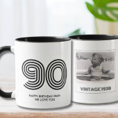 90ste verjaardagsfeest voor  jaar Mok