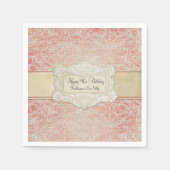90ste verjaardagsfeestje  Frans Regency Lace Servetten (Voorkant)
