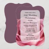 90ste verjaardagsfeestje prachtig Roos Kaart (Voorkant / Achterkant)