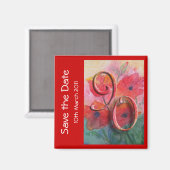 90ste verjaardagsfeestje Save the Date Magnet (Voorkant / Achterkant)
