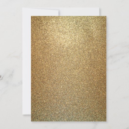 90ste verjaardagsfeestje Zwart & Goud Kaart (Achterkant)