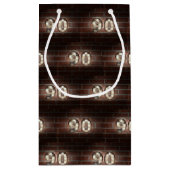 90ste verjaardagsmarque licht op steen klein cadeauzakje (Achterkant)