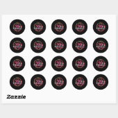 90th 90 en fantastisch ronde sticker (Vel)
