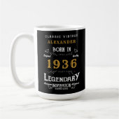 90th Birthday 1936 Legendary Retro Koffiemok (Links)