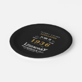 90th Birthday 1936 Legendary Retro Papieren Bordje (Gekanteld)