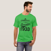 90th Birthday 90 Year Old Born November 1933 Gift  T-shirt (Voorkant volledig)