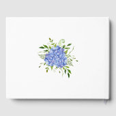 90th Birthday Blue Hydrangeas Gastenboek (Achterkant)