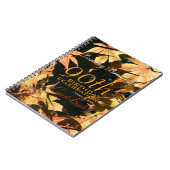 90th Birthday Celebration Autumn Custom Guest Book Notitieboek (Linkerzijde)