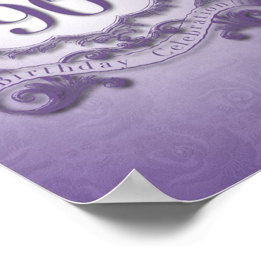 90th Birthday Celebration Custom Banner poster (Hoek)