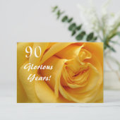 90th Birthday Celebration/DeepYellow Roos Kaart (Staand voorkant)