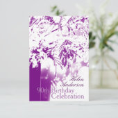 90th Birthday Celebration Flower Bouquet - Kaart (Staand voorkant)
