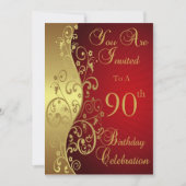 90th Birthday Celebration Persoonlijke uitnodiging (Voorkant)