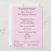 90th Birthday Celebration/Pink Daisy Bouquet Kaart (Achterkant)