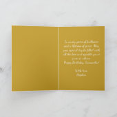 90th Birthday Elegant Gold Diamond Sparkle Luxury Kaart (Binnen)