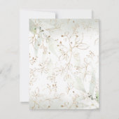 90th birthday Elegant Milestone invitation RSVP Kaartje (Achterkant)