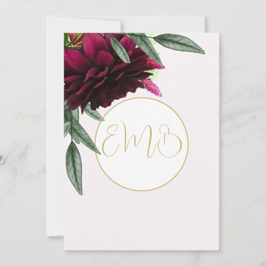 90th Birthday Floral Gold White Elegant Birthday Kaart (Achterkant)